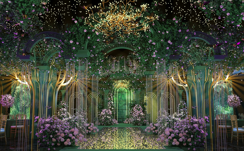 召陵奇妙森林婚礼堂效果展示